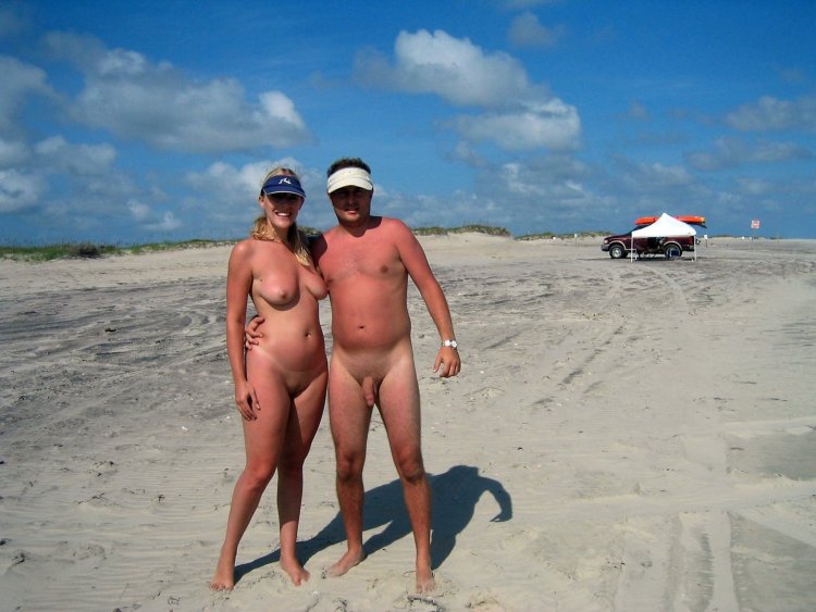 Naked couples on the beach