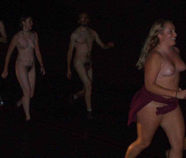 Beautiful breasts on the street