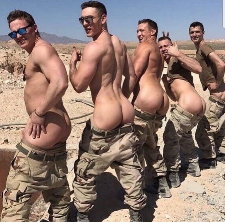 Anal girl in camouflage