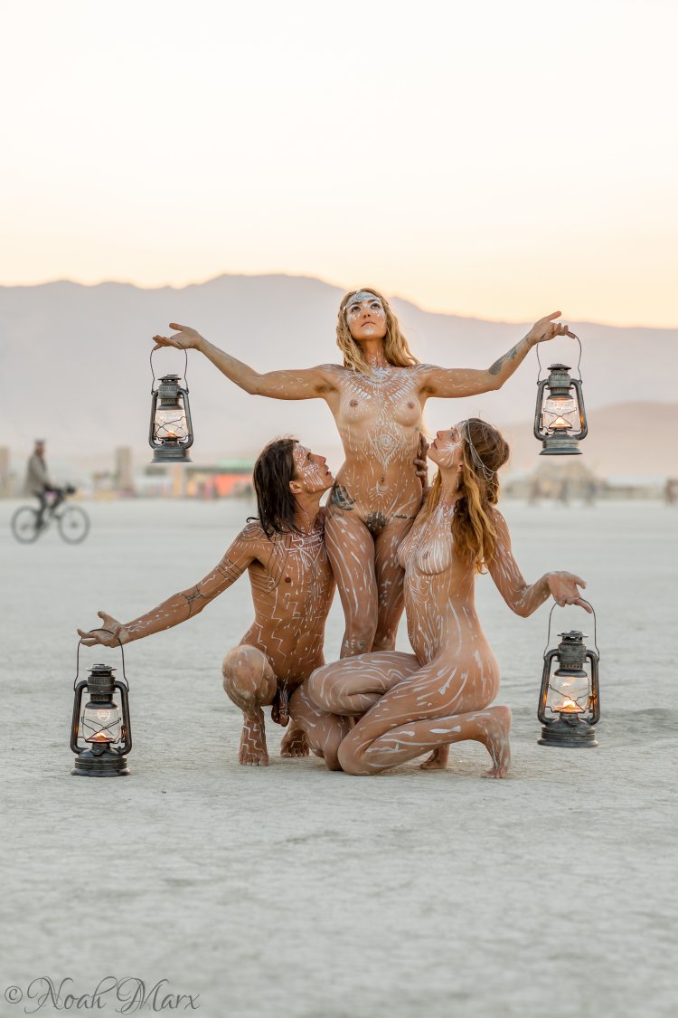 Berning Maine Festival Nude Man