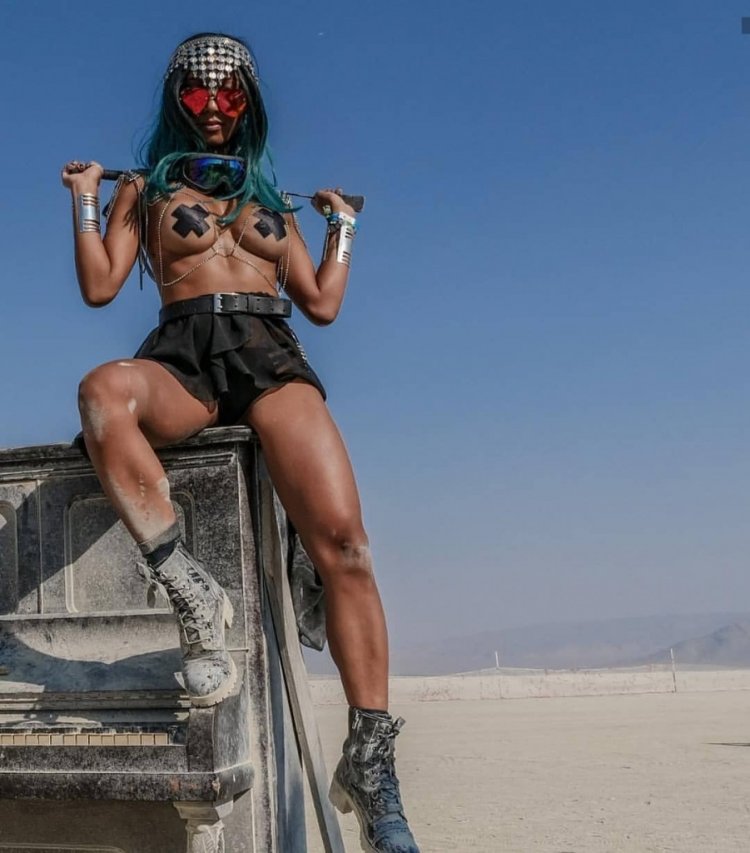 Berning Maine Festival Nude Man