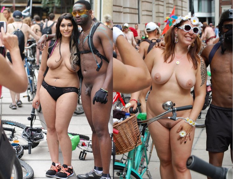 Naked women at the festival
