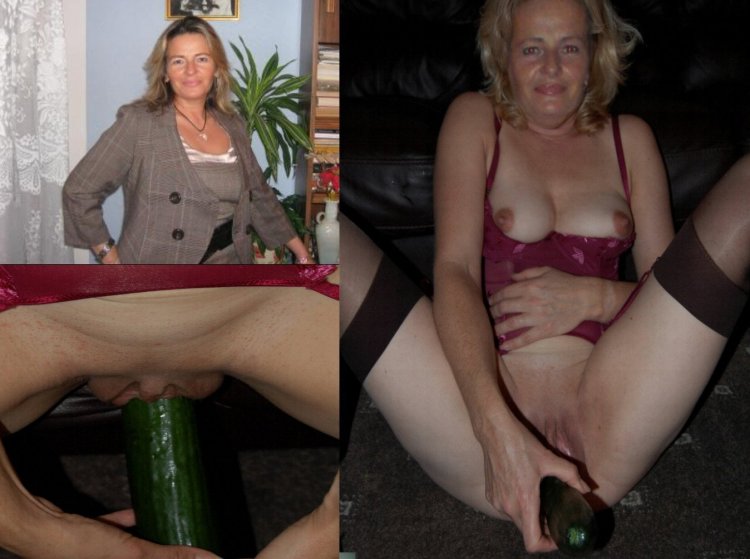 Woman aged undressed