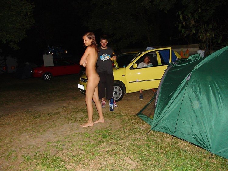 Naked camping is publicly