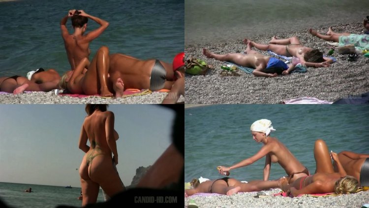 Naked women on the beaches of Crimea