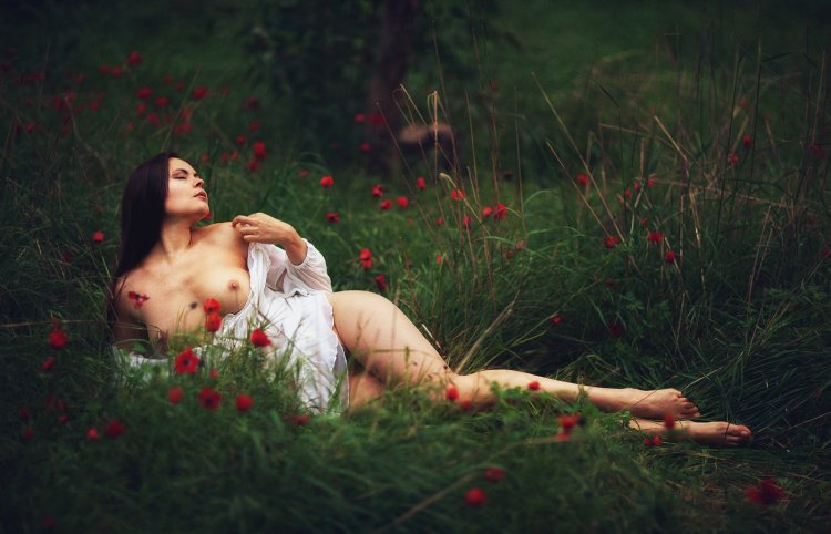 Artistic nude in nature