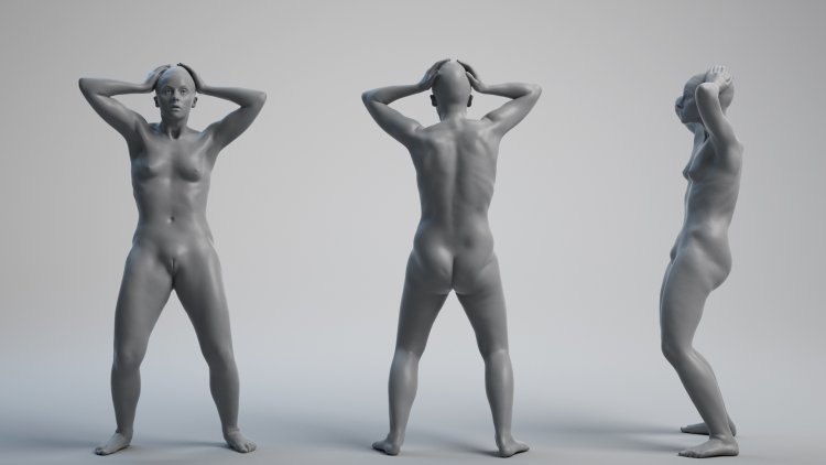 Naked nyaha lies with the chest