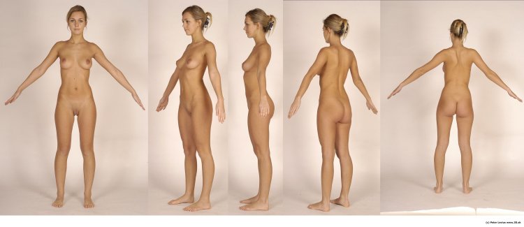 Comparison of female naked figures