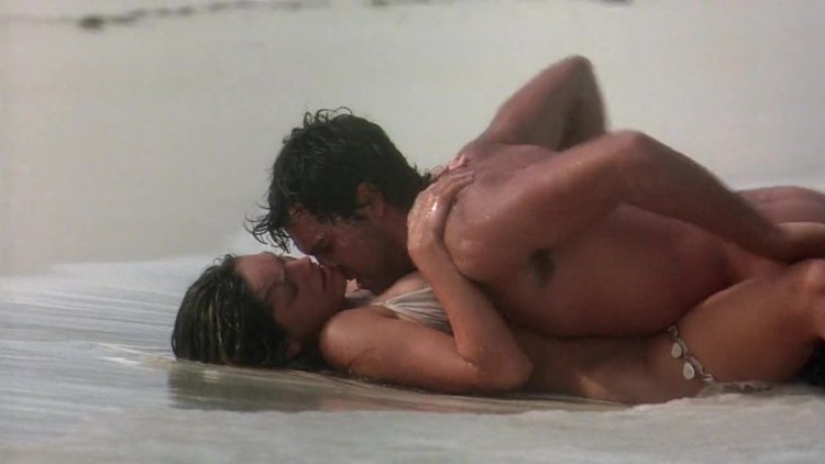 Kelly Brook three on the island naked