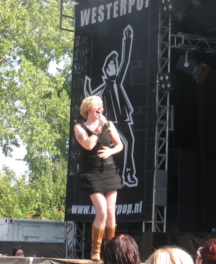 Anneke Van Buren in the car