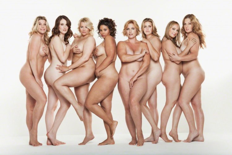 Many naked women of different ages
