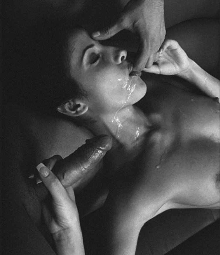 Cum in the mouth of black white