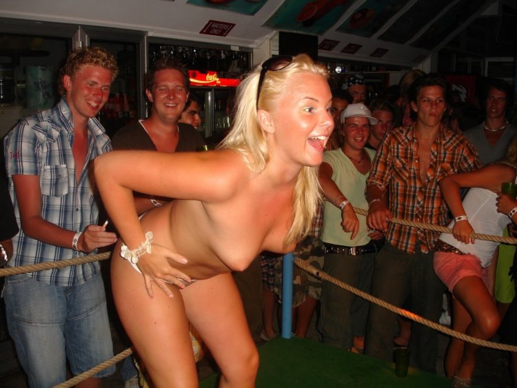 Girls naked at parties