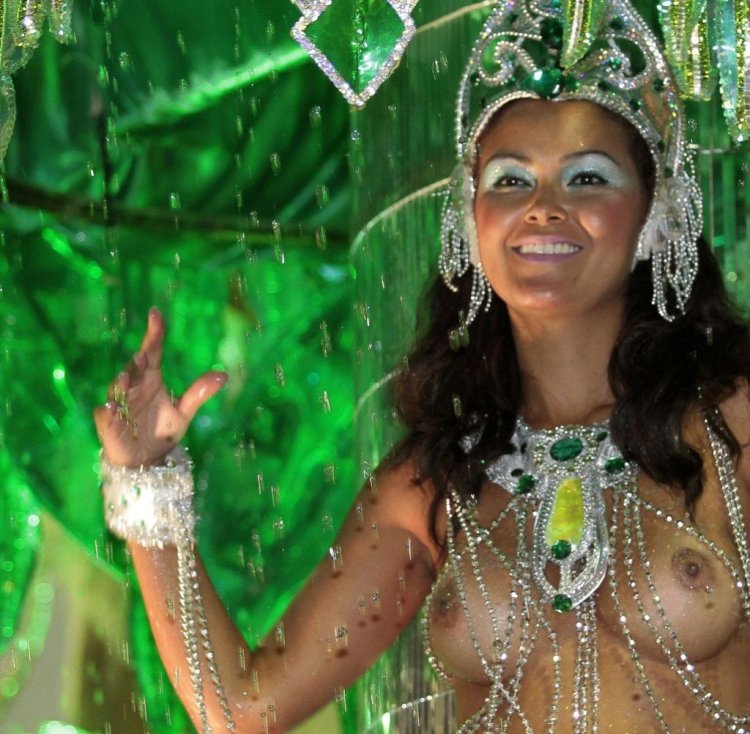 Erotic outfits on the Brazilian carnival