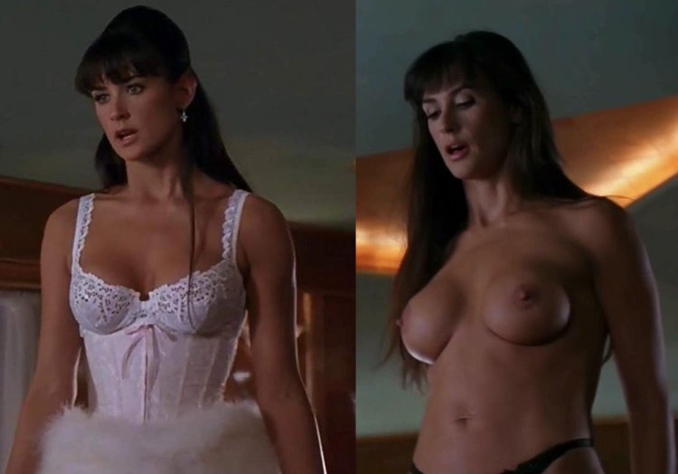 Naked Demi Moore film striptease