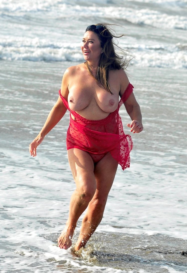 Lisa Appleton on the beach