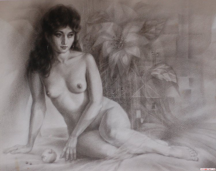 Erotic drawings with a pencil