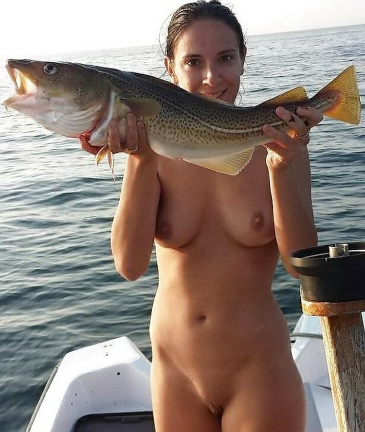 Girls on fishing topless