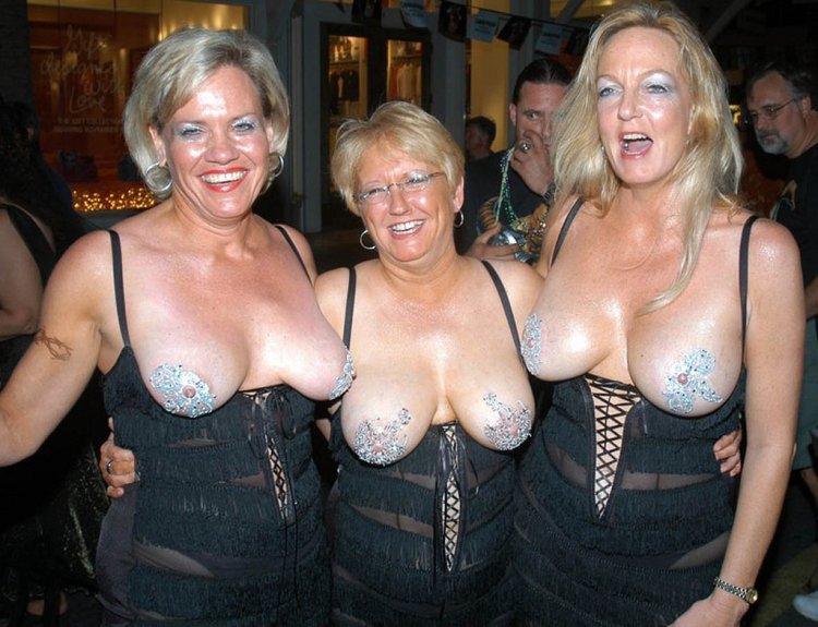 Grandmother's neckline boobs