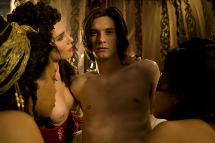 Erotic scenes from the film Portrait of Dorian Gray