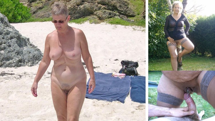 Elderly naked voyeur