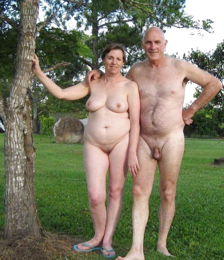 In the country with naked pussy