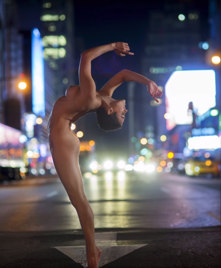 Nina Burri naked with a black man