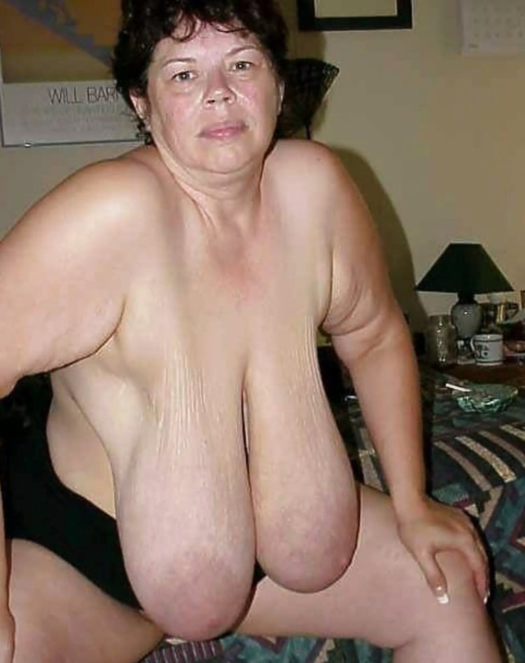 Old women with big saggy tits