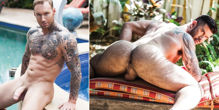 Poolside Lucas Men Threesome Andrea Suarez, Andy Star and Ja