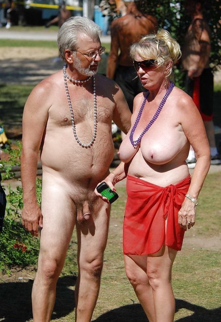 Naked old women and old men