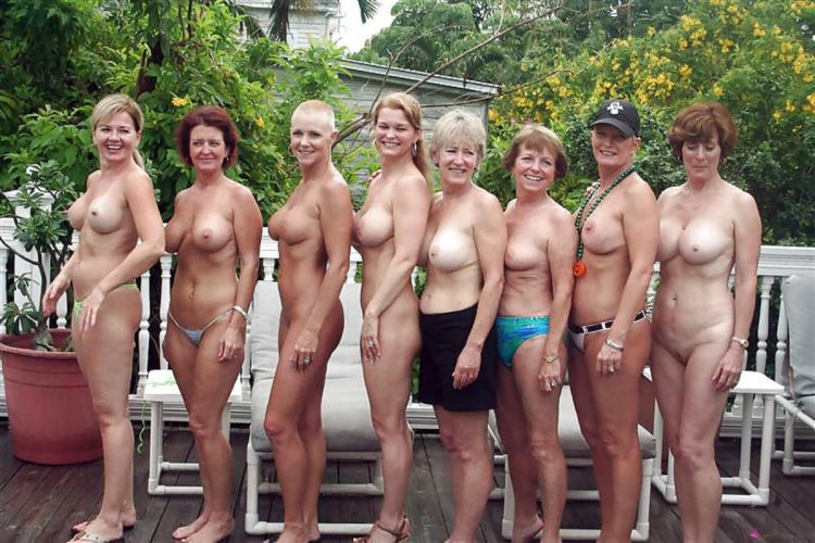 A lot of naked mature women
