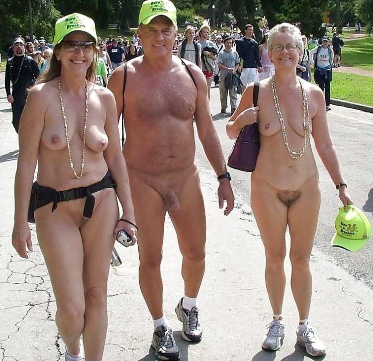 Vulgar naked teen mature at the festival