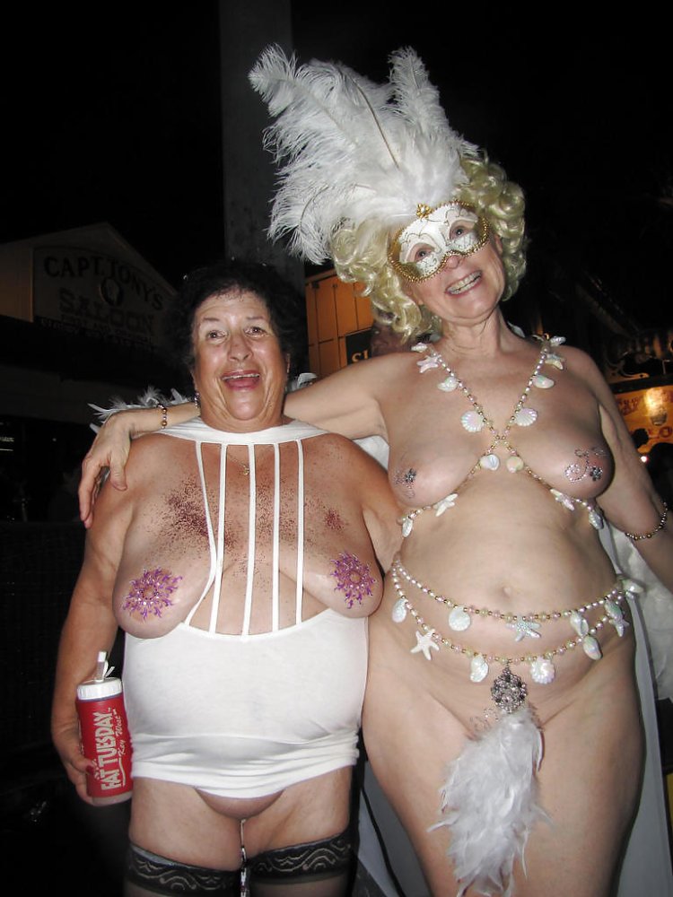 Adult women naked at the festival