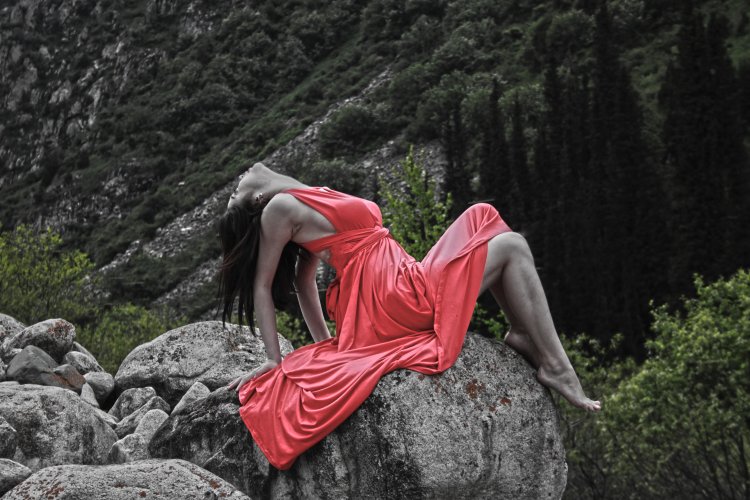 Kyrgyz fashion model Goli