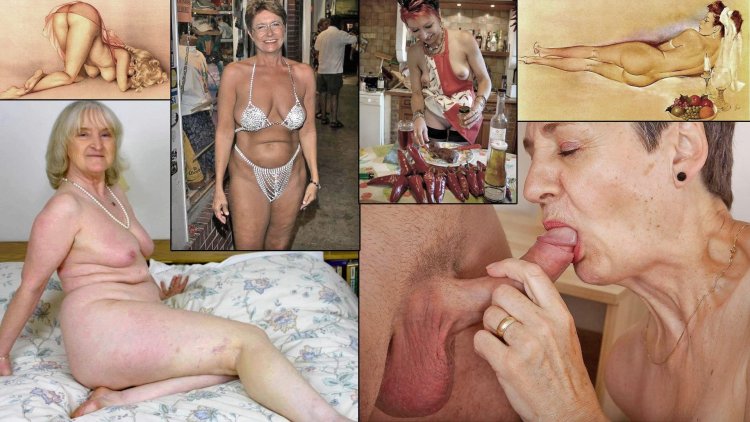 Vagin of elderly thin women