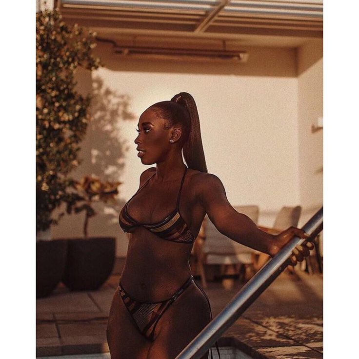 Brist Myles in a swimsuit