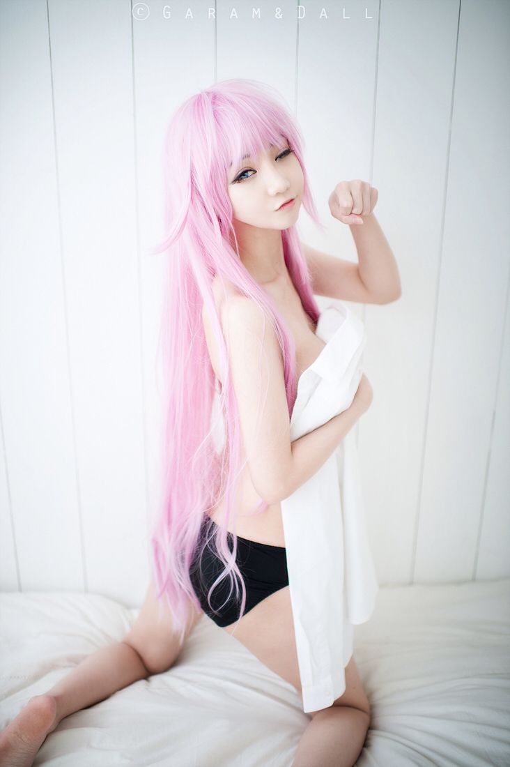 Nyashka with pink hair