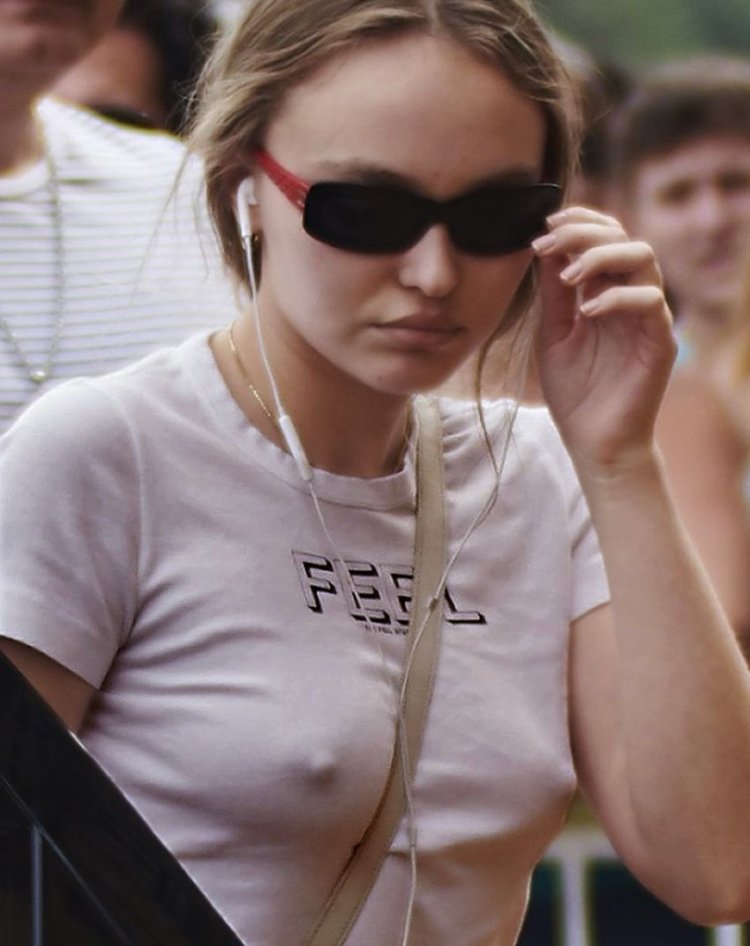 Lily rose depp breast