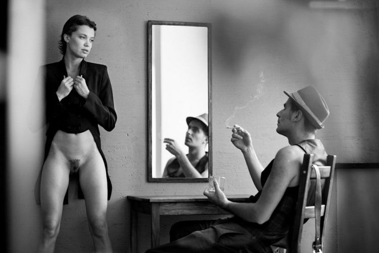 Pornographic photo shoot