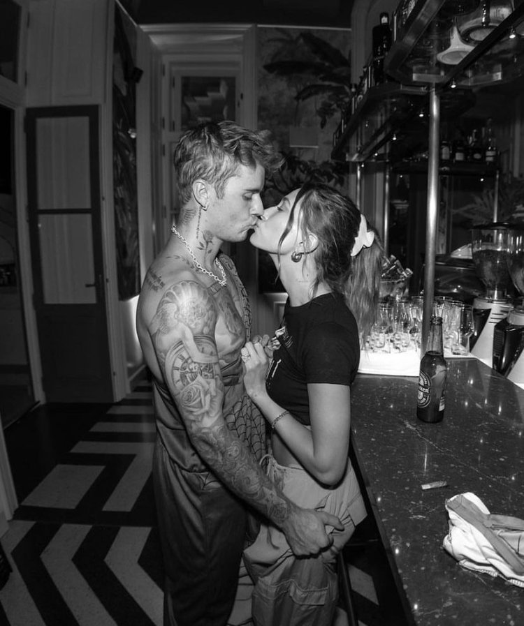 Justin Bieber and his wife Wedding