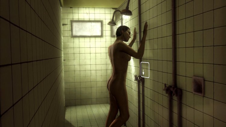 Hery Rhine Madison Page in the shower