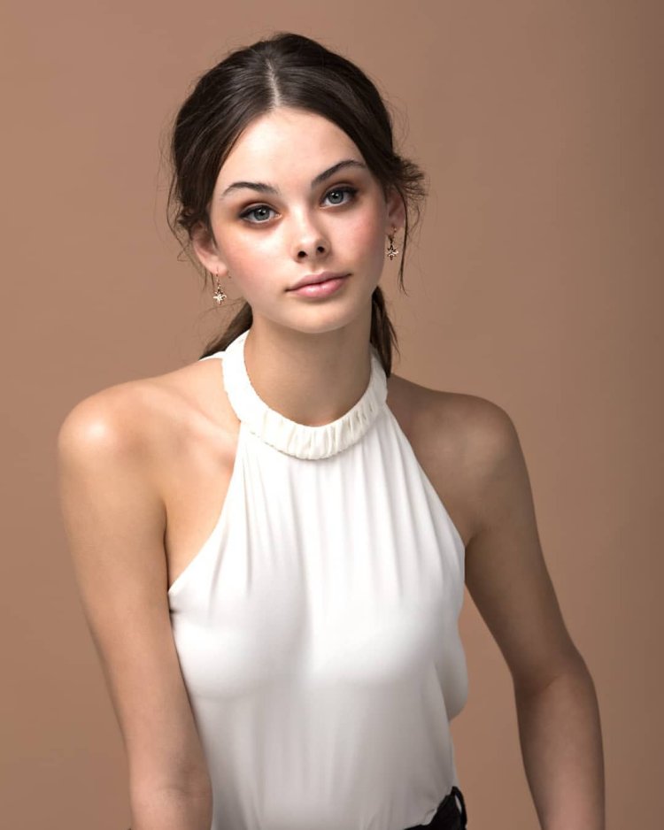 India Woollard in a swimsuit