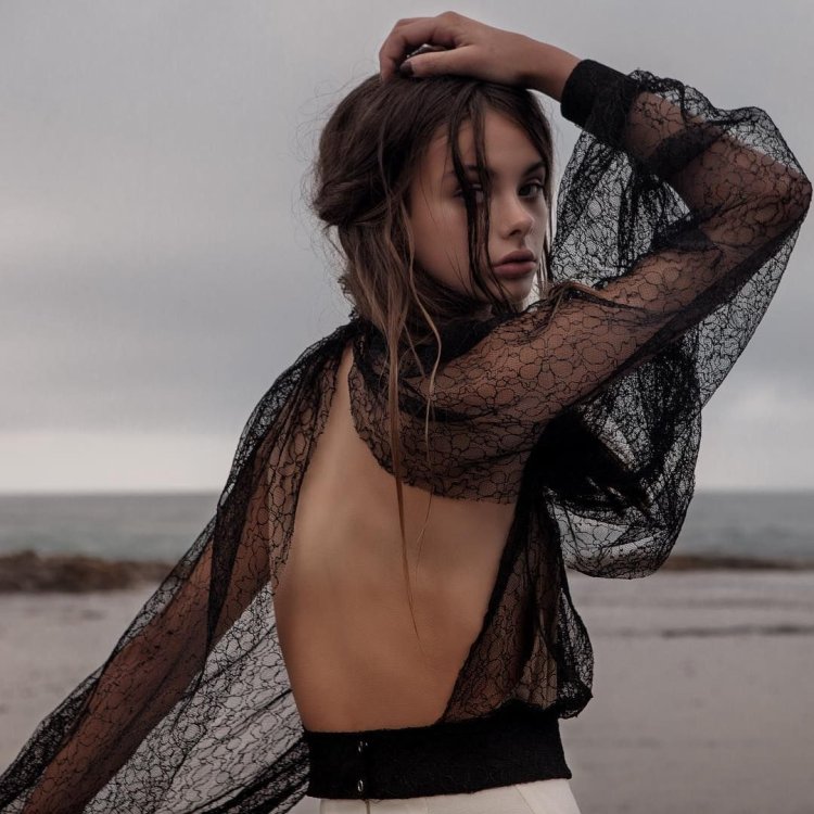 Mika Wollard in a swimsuit