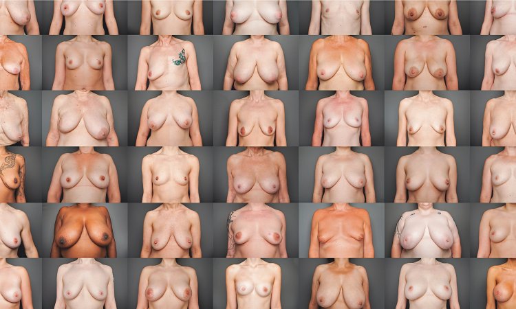 Naked chest of different shapes