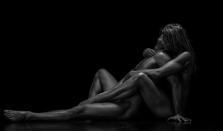 Erotic photo shoot of the couple