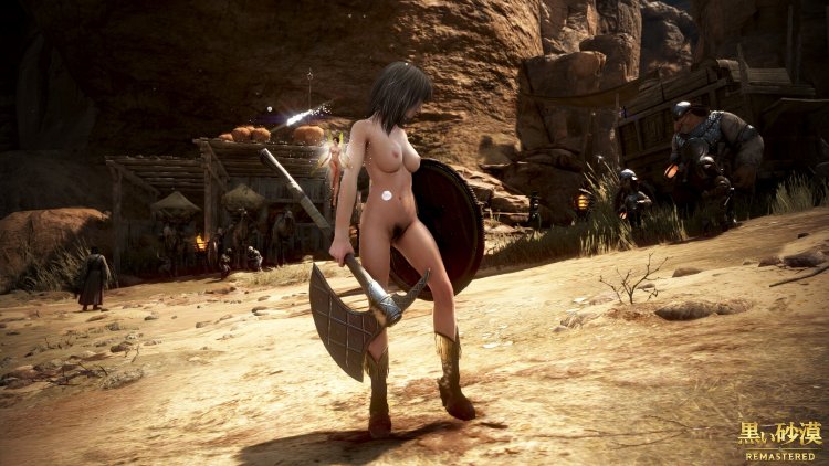Naked characters from the game Black Desert