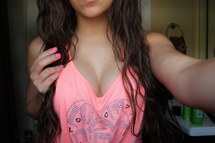 The neckline is homemade