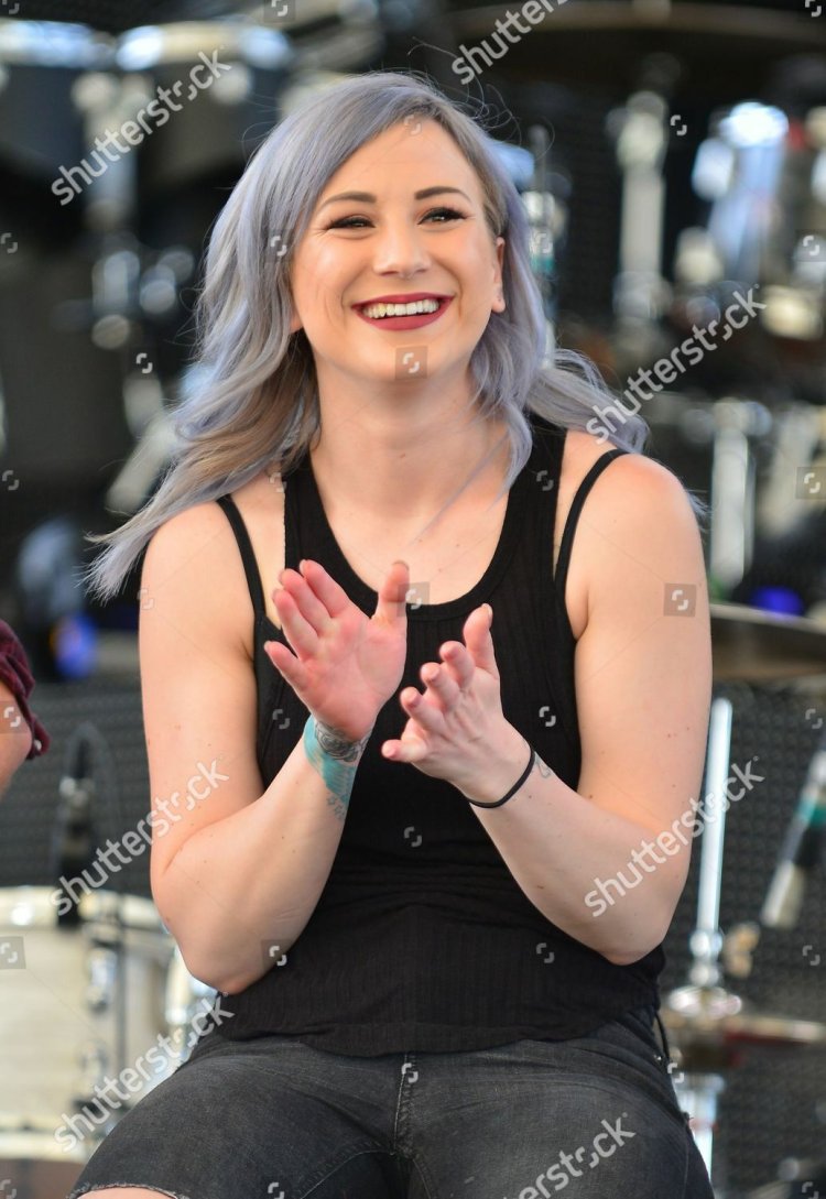 Jen Ledger in a swimsuit