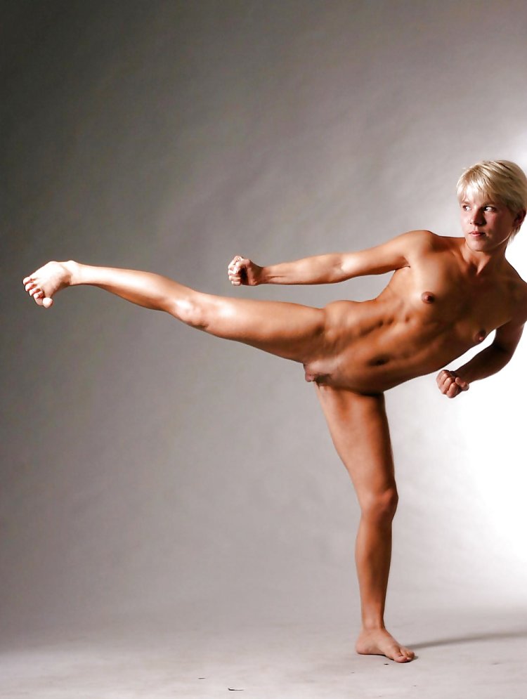 Naked girls are karate