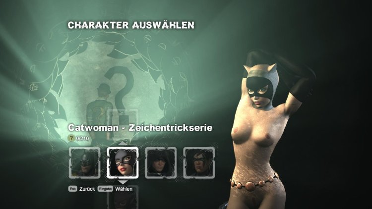 Batman Arkham City woman cat naked
